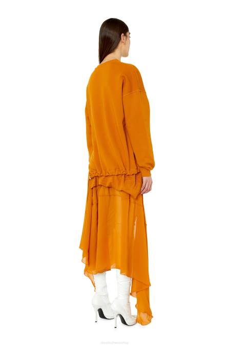 Diesel Frauen orange D-Rollie Bekleidung 8608828