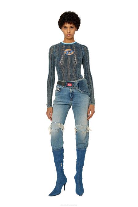 Diesel Frauen Blau m-ikyla Bekleidung 8608882