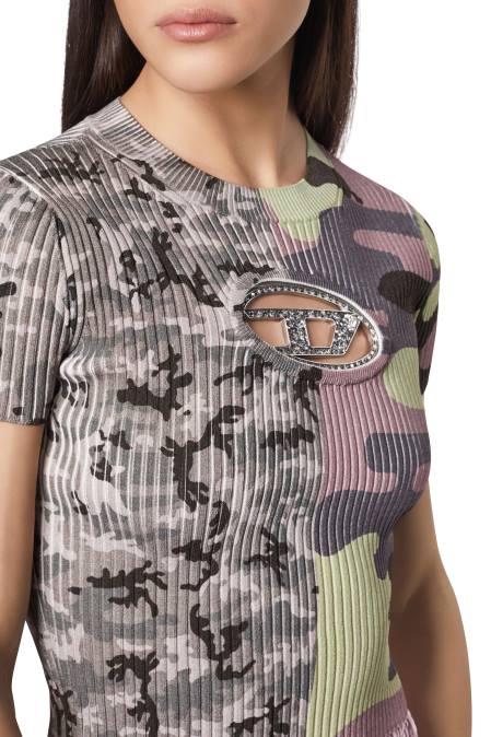 Diesel Frauen Grün Grau m-hampton Bekleidung 8608858