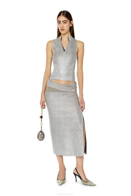 Diesel Frauen hellgrau m-addalena Bekleidung 8608863