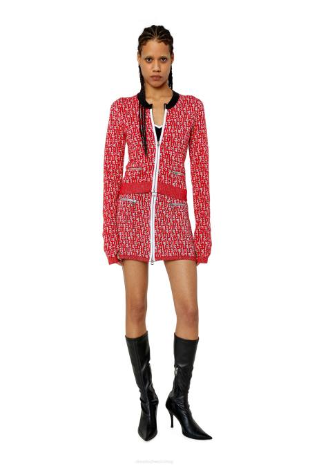 Diesel Frauen rot/grau m-allorca Bekleidung 8608877