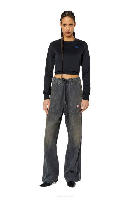Diesel Frauen Schwarz f-crossy Bekleidung 8608900