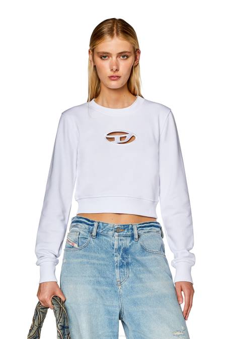 Diesel Frauen Weiss f-slimmy-od Bekleidung 8608890