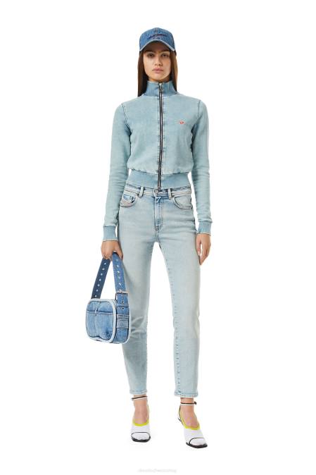 Diesel Frauen hellblau D-Emy Track Denim-Sweatshirt Bekleidung 8608906