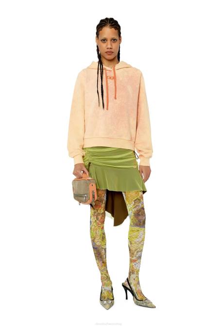 Diesel Frauen orange f-reggy-hood-g2 Bekleidung 8608895