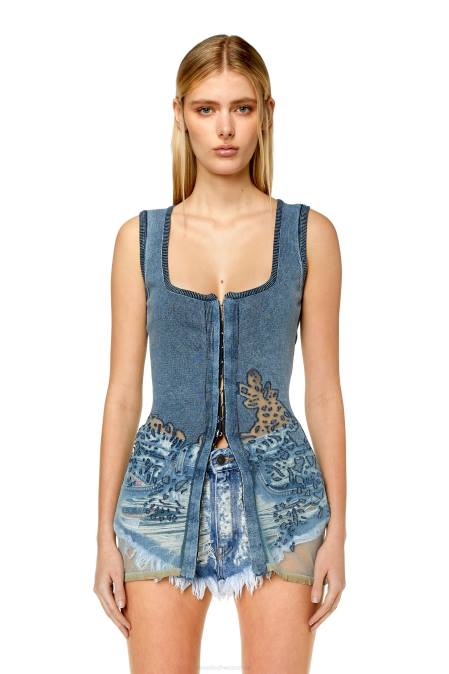 Diesel Frauen Blau m-andia Bekleidung 8608885