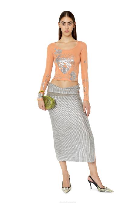 Diesel Frauen Gesichtspuder T-Ballersi Bekleidung 8608951