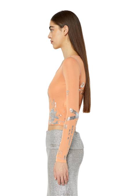 Diesel Frauen Gesichtspuder T-Ballersi Bekleidung 8608951