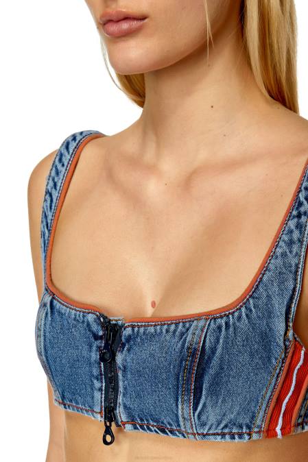 Diesel Frauen Mittelblau de-gelartig Bekleidung 8608954