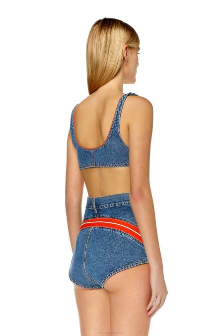 Diesel Frauen Mittelblau de-gelartig Bekleidung 8608954