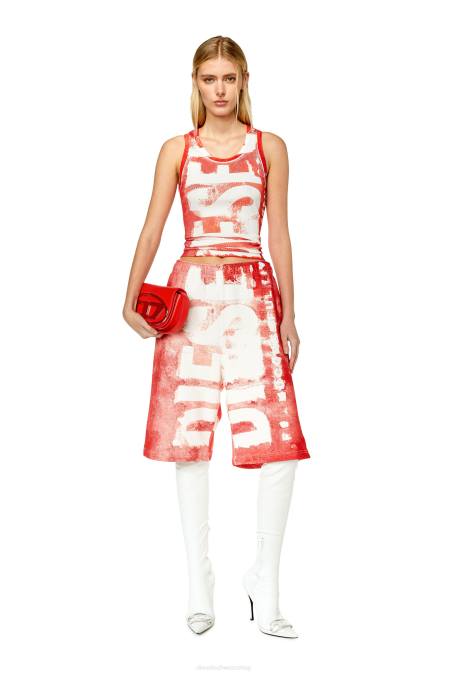 Diesel Frauen Rot t-anky-g1 Bekleidung 8608932