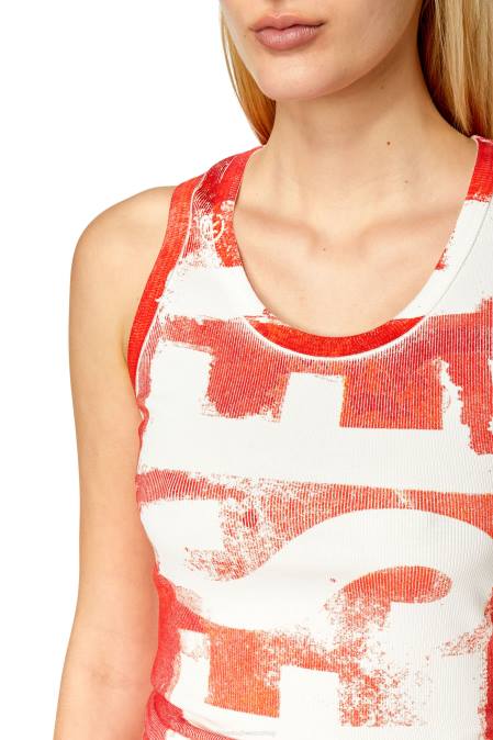 Diesel Frauen Rot t-anky-g1 Bekleidung 8608932