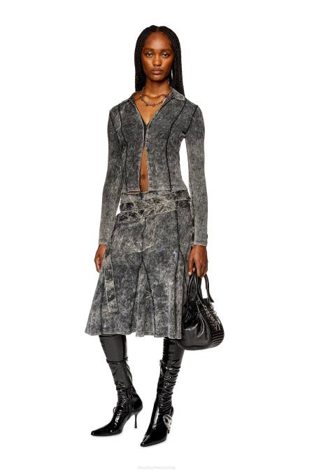 Diesel Frauen Schwarz T-Quecksilber Bekleidung 8608928