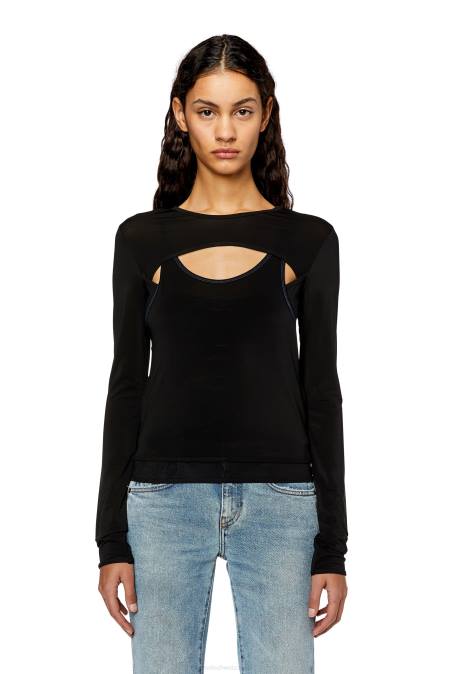 Diesel Frauen Schwarz liegen Bekleidung 8608946