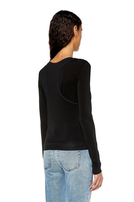 Diesel Frauen Schwarz liegen Bekleidung 8608946