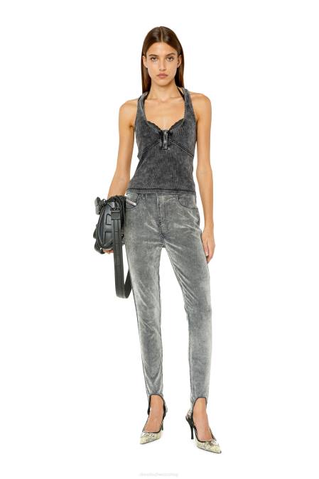 Diesel Frauen Schwarz t-anielle Bekleidung 8608944