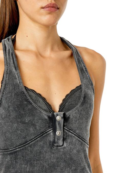 Diesel Frauen Schwarz t-anielle Bekleidung 8608944