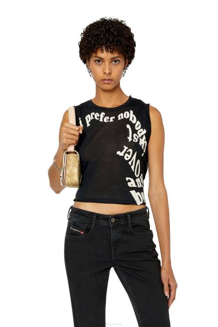Diesel Frauen Schwarz t-ody Bekleidung 8608947