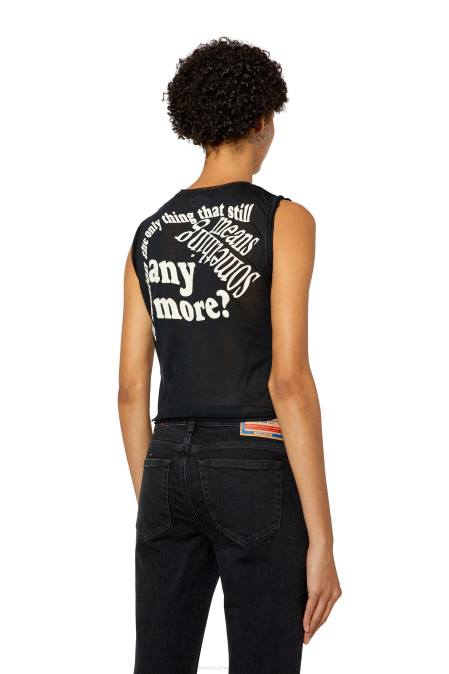 Diesel Frauen Schwarz t-ody Bekleidung 8608947