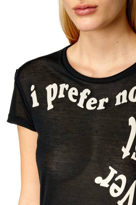 Diesel Frauen Schwarz t-uncutie-raw Bekleidung 8608945