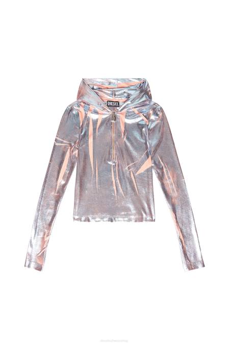 Diesel Frauen Silber t-cled-hood Bekleidung 8608959