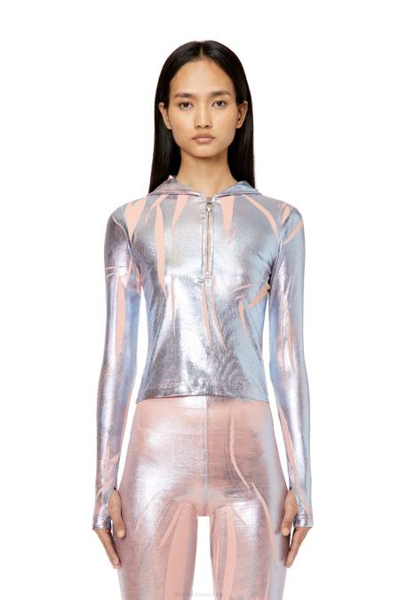 Diesel Frauen Silber t-cled-hood Bekleidung 8608959