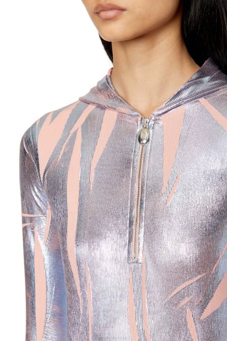 Diesel Frauen Silber t-cled-hood Bekleidung 8608959