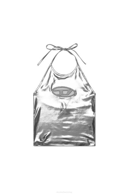 Diesel Frauen Silber t-salila-od Bekleidung 8608919