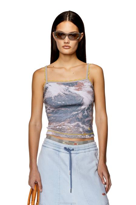 Diesel Frauen Weiss T-Hop-Spitze Bekleidung 8608916