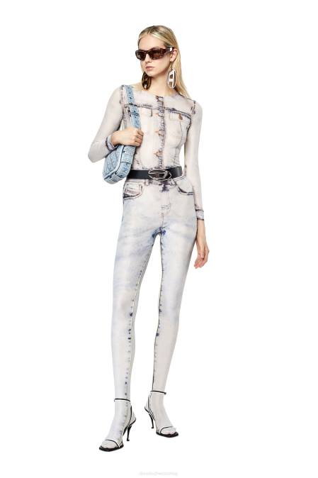 Diesel Frauen Weiss t-clau-d2 Bekleidung 8608913