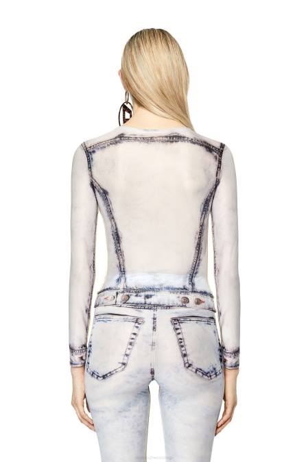 Diesel Frauen Weiss t-clau-d2 Bekleidung 8608913