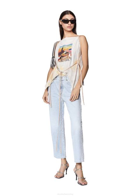 Diesel Frauen Weiss t-holly-d1 Bekleidung 8608915