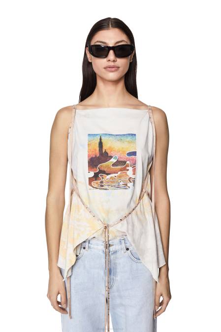 Diesel Frauen Weiss t-holly-d1 Bekleidung 8608915