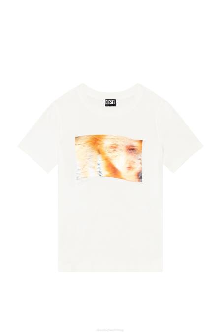 Diesel Frauen Weiss t-reg-g3 Bekleidung 8608956