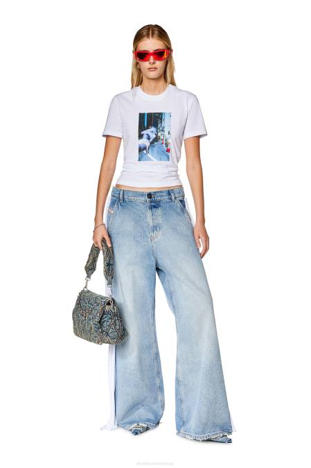 Diesel Frauen Weiss t-reg-l2 Bekleidung 8608926