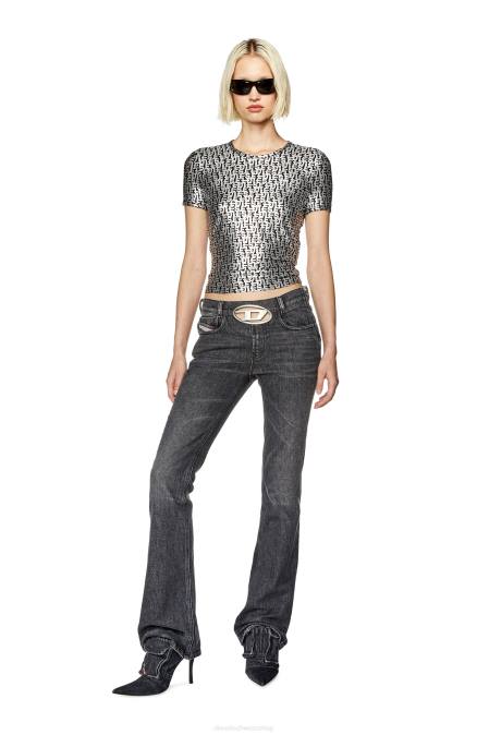 Diesel Frauen dunkelgrau t-uncutie-long-l5 Bekleidung 8608920