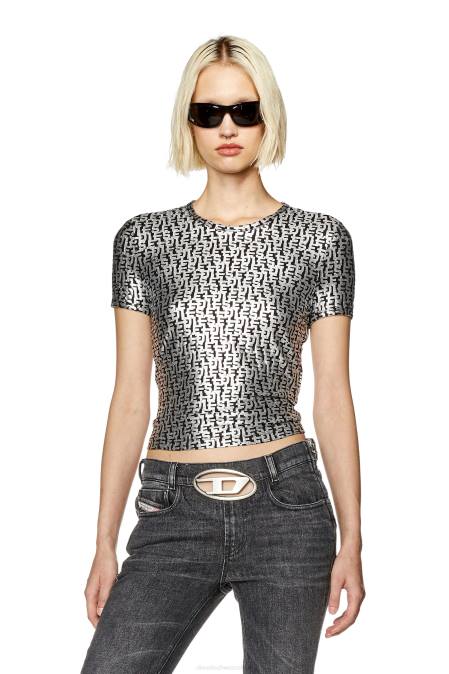 Diesel Frauen dunkelgrau t-uncutie-long-l5 Bekleidung 8608920