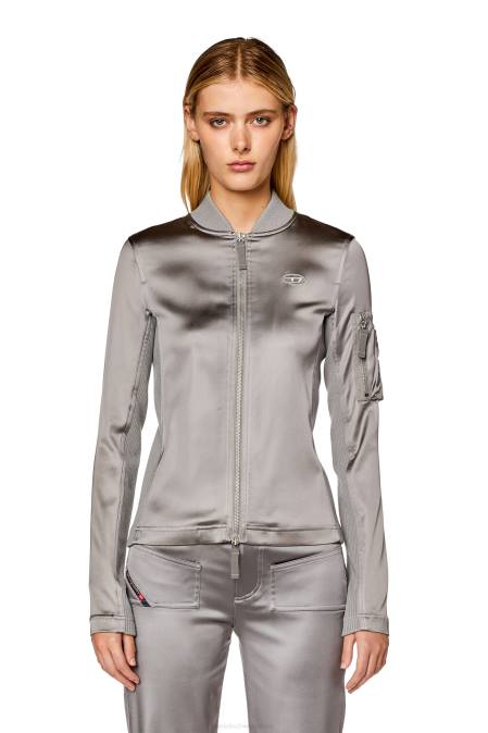 Diesel Frauen hellgrau t-opun Bekleidung 8608929