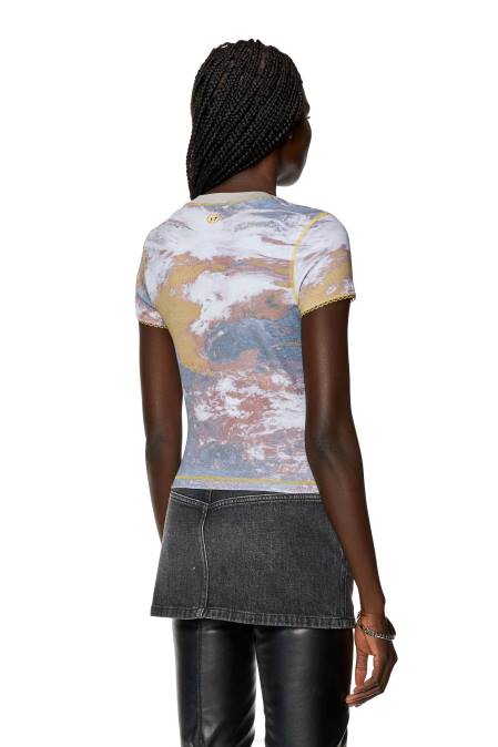 Diesel Frauen lila T-Skinzy-Spitze Bekleidung 8608910