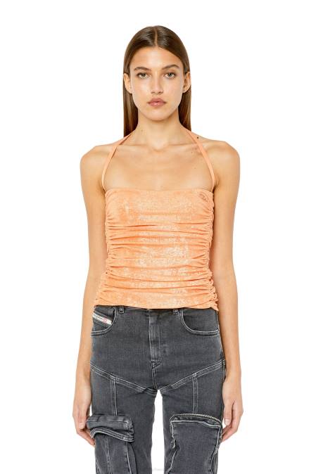 Diesel Frauen orange t-dru Bekleidung 8608952