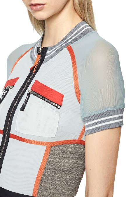 Diesel Frauen orange/weiß T-Toky Bekleidung 8608912