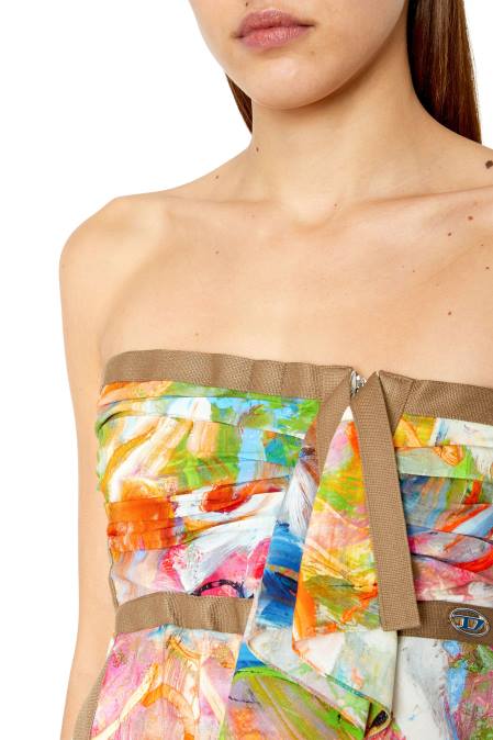 Diesel Frauen rotbraun T-Antur-Druck Bekleidung 8608917