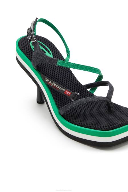 Diesel Frauen Schwarz Grün d-haway sdl Schuhwerk 86081108