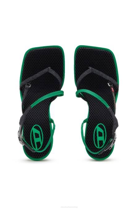 Diesel Frauen Schwarz Grün d-haway sdl Schuhwerk 86081108