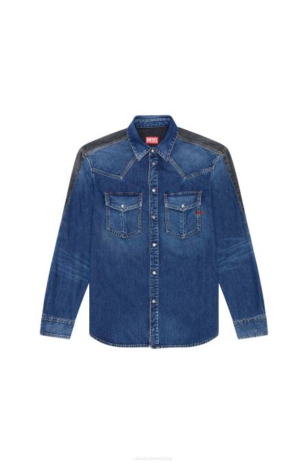 Diesel Männer Schwarz Blau d-ozean-s Bekleidung 8608299