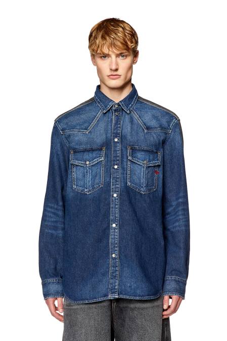 Diesel Männer Schwarz Blau d-ozean-s Bekleidung 8608299