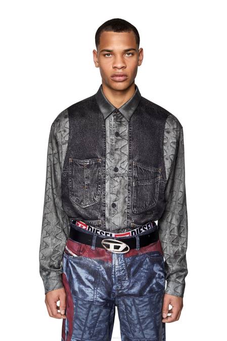 Diesel Männer grau S-Gilliam-Weste Bekleidung 8608287