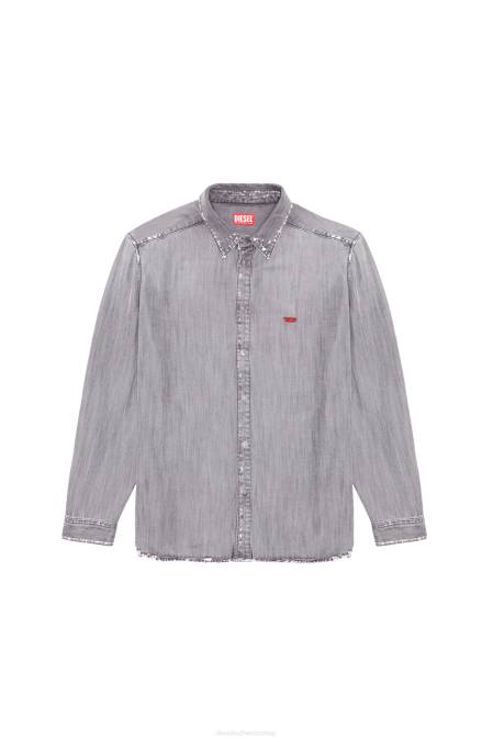 Diesel Männer grau d-einfach Bekleidung 8608297