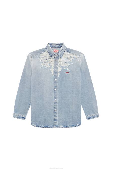 Diesel Männer hellblau d-einfach-über-fsb Bekleidung 8608334