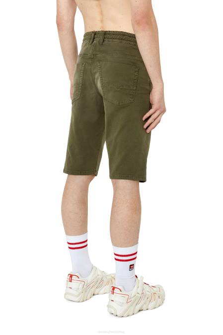 Diesel Männer Grün d-krooshort-z joggjeans Bekleidung 8608370